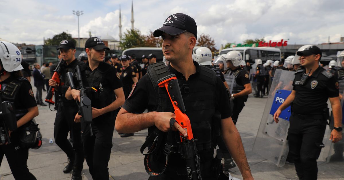 Police detain dozens at an Istanbul courthouse protest over LGBTQ+ crackdown