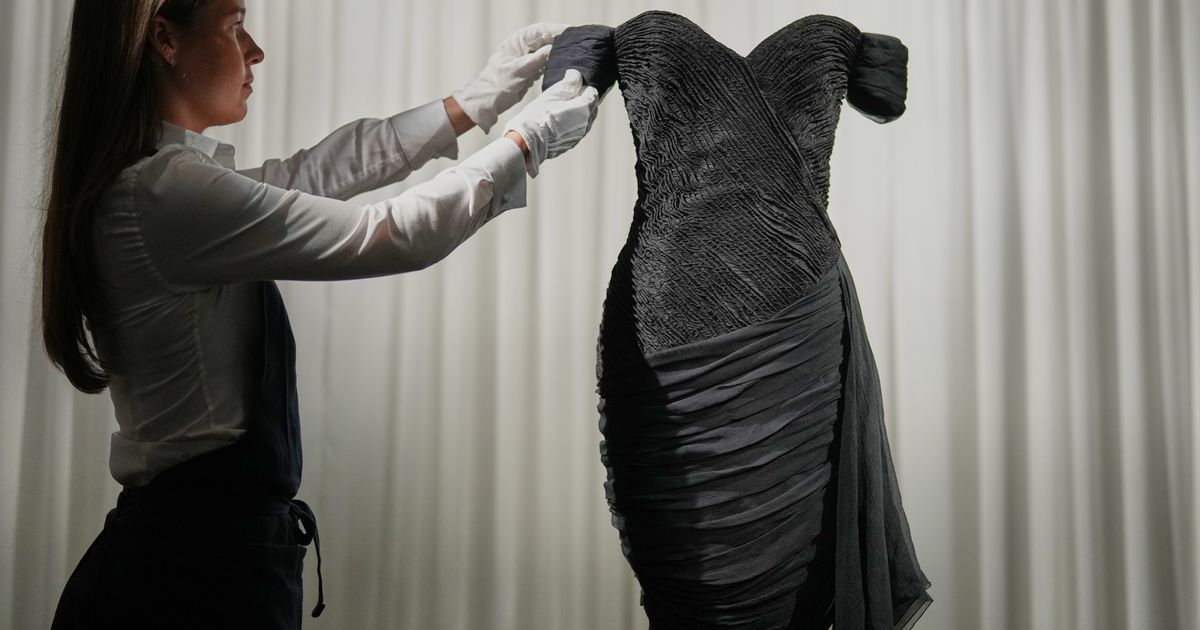 Princess Diana’s famous ‘revenge dress’ goes on show ahead of Sotheby’s auction
