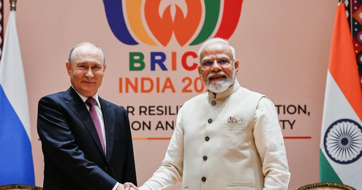 Modi holds talks with Putin and Iran’s president before the BRICS summit of 11 nations