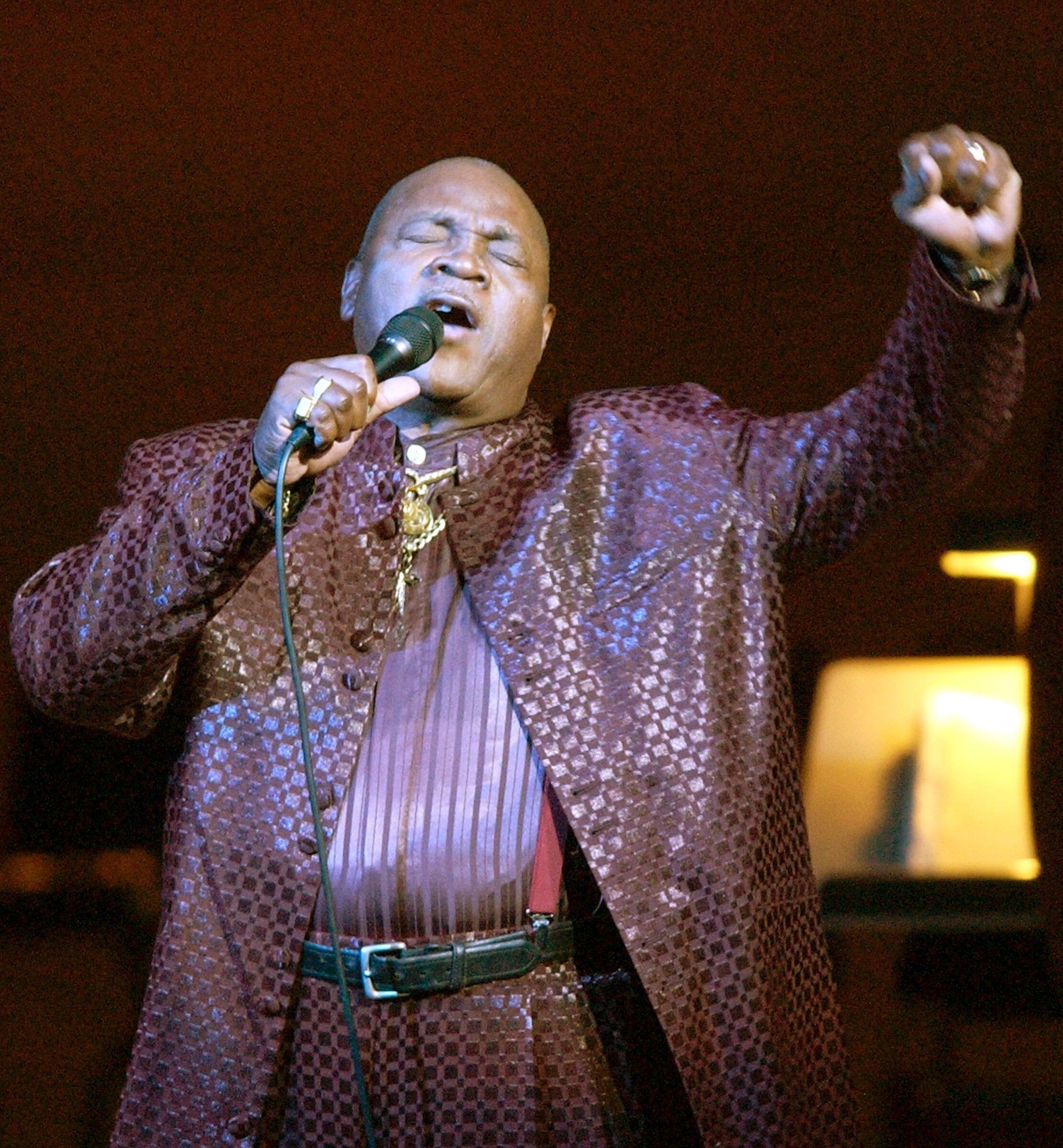 Slinger Francisco sings during a concert marking Haiti’s bicentennial at Carnegie Hall in New York. (Kathy Willens / AP, 2004)