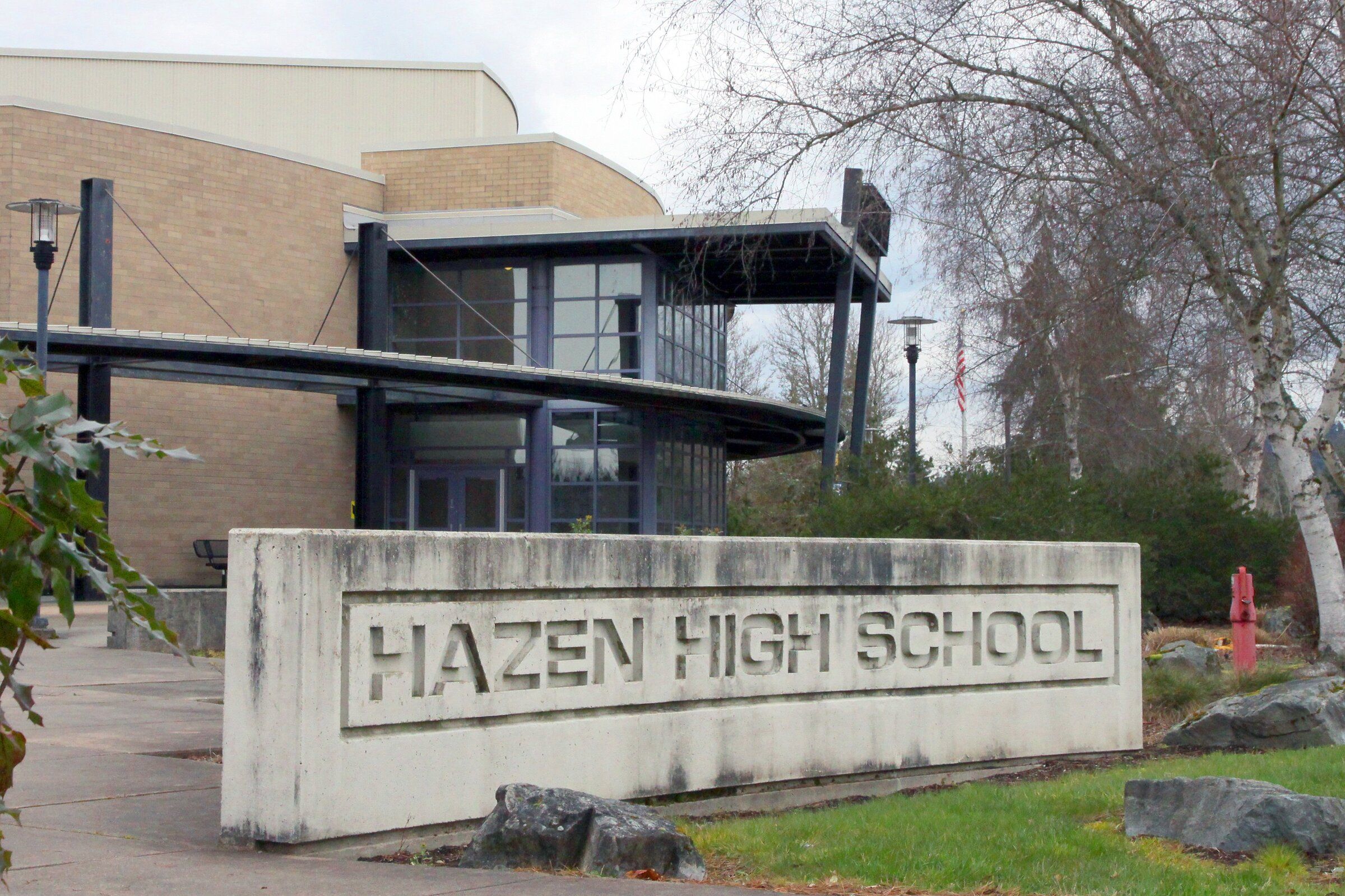 Hazen High School in Renton. (Travis Ness / The Seattle Times, 2020)