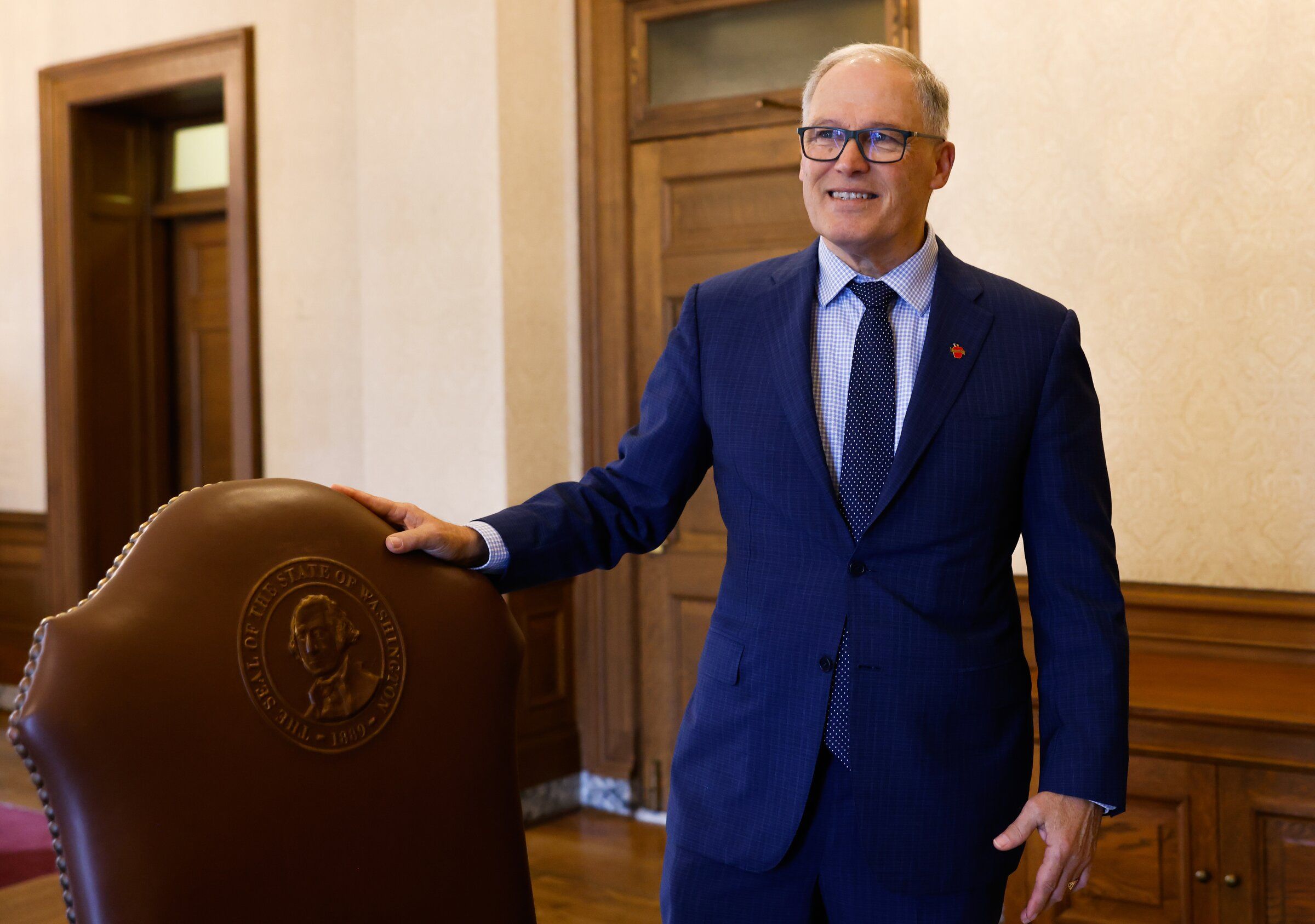 Gov. Jay Inslee followed the recommendations of his Clemency and Pardons Board in nearly 95% of cases. (Karen Ducey / The Seattle Times)