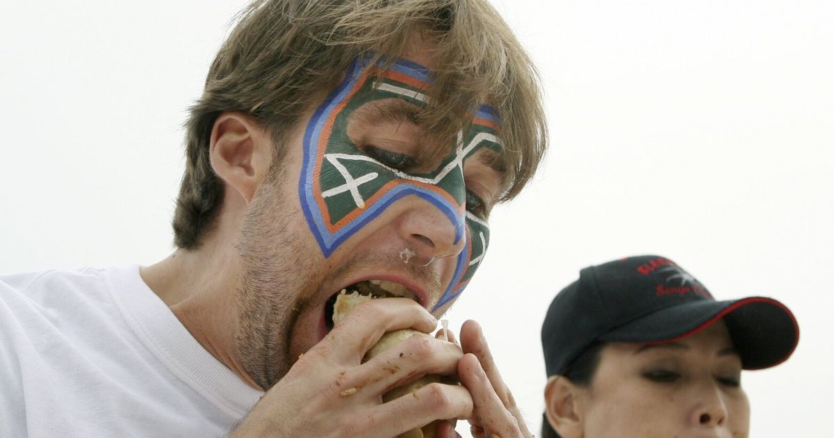 Tim Janus, one of the world’s greatest competitive eaters, has died