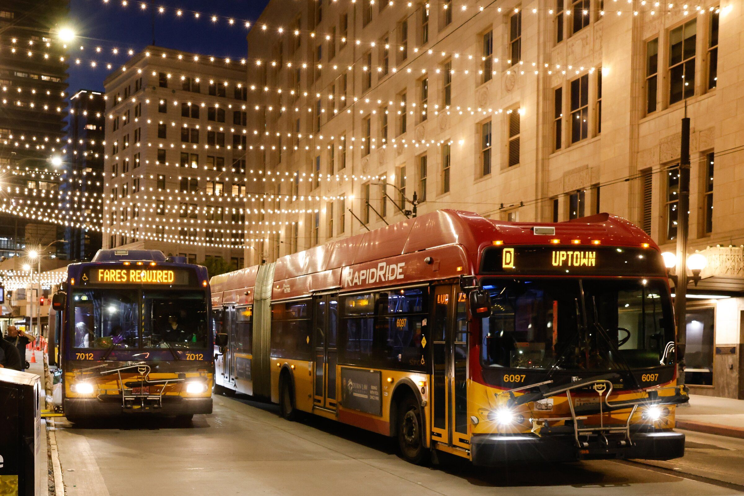 Ridership is still below what was recorded before the pandemic, but King County Metro has regained passengers more quickly than most other U.S. transit agencies. (Karen Ducey / The Seattle Times, 2025)