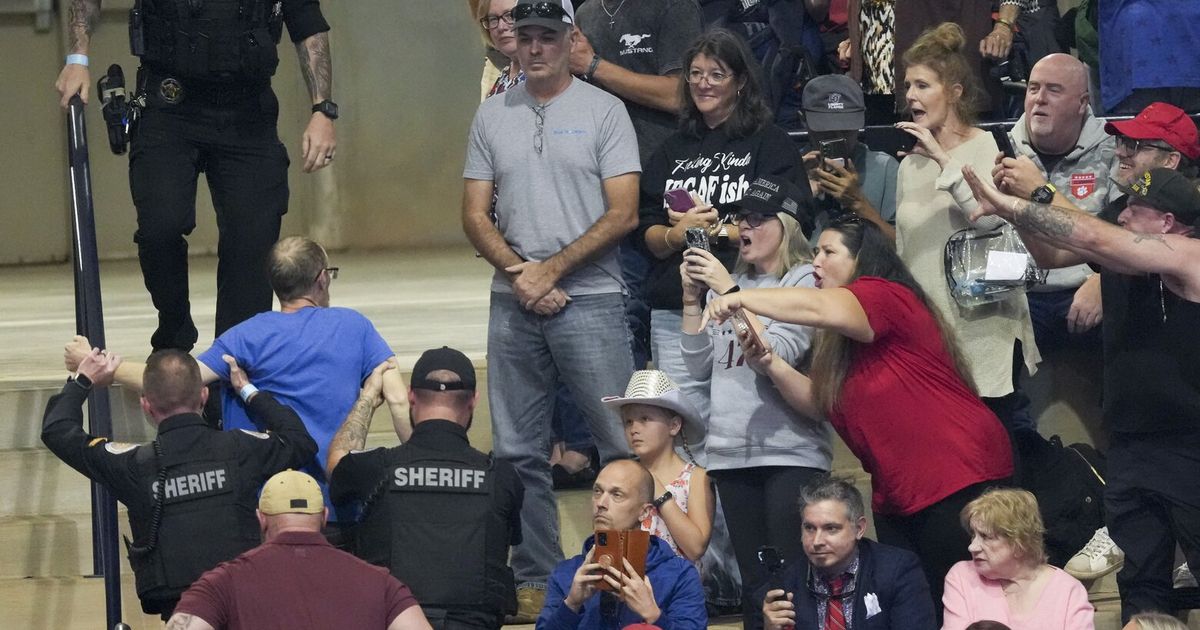 Clashes darken rally in South Carolina as Trump seeks to boost Darline Graham
