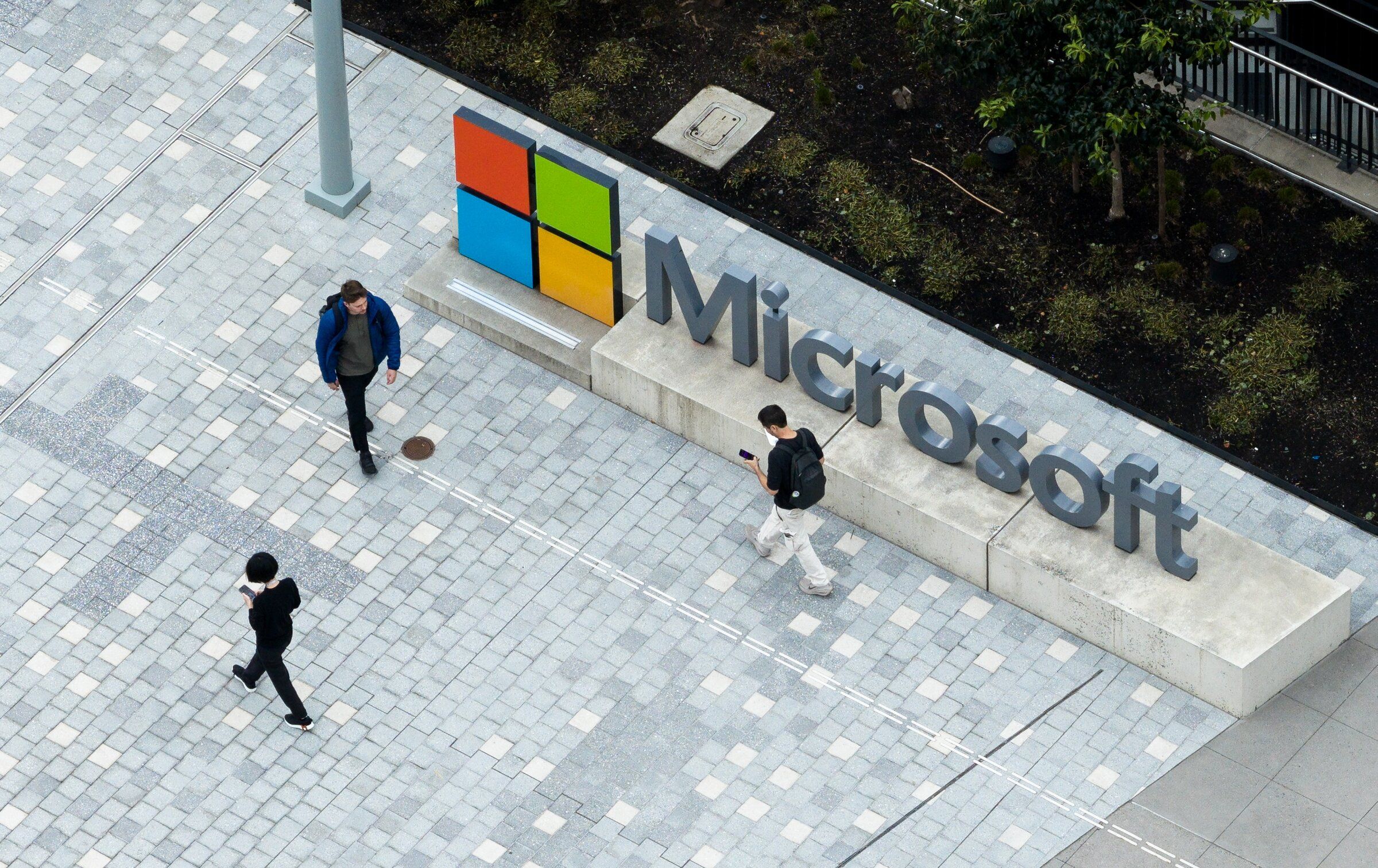 Microsoft’s campus in Redmond in September. On Monday, the company announced a mass buyout program for nearly a quarter of its employees. (Nick Wagner / The Seattle Times)