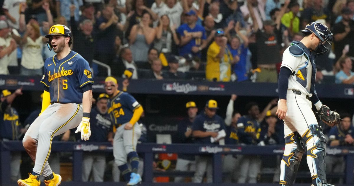 Brewers rout the Rays 10-1 to move within a win of their first World Series title