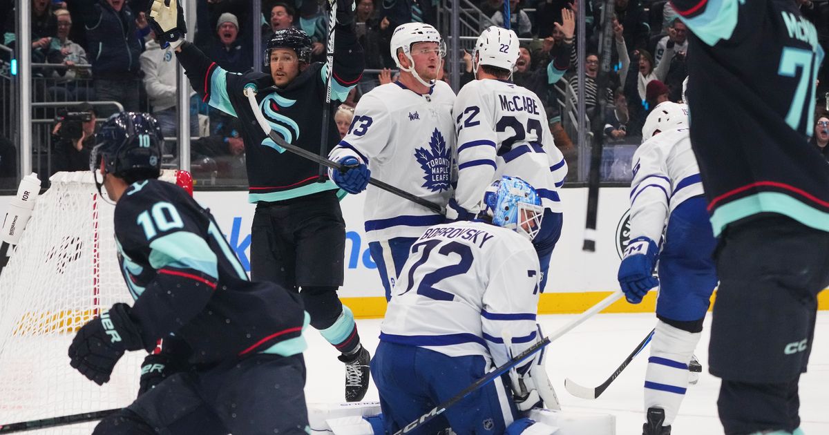 Seattle Kraken score with just 36 seconds left to stun Maple Leafs