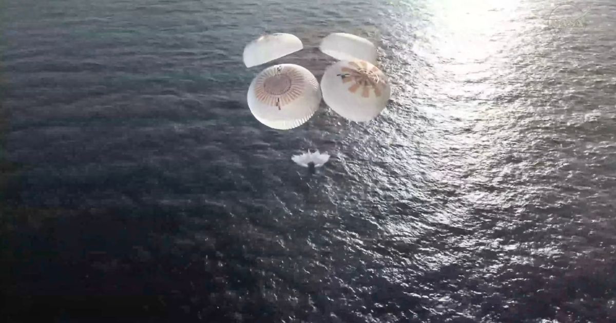 Four astronauts return to Earth after eight months in space
