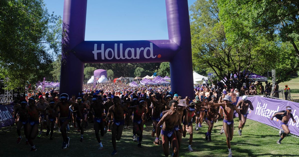 South African runners don cheeky attire for annual race to spotlight prostate cancer