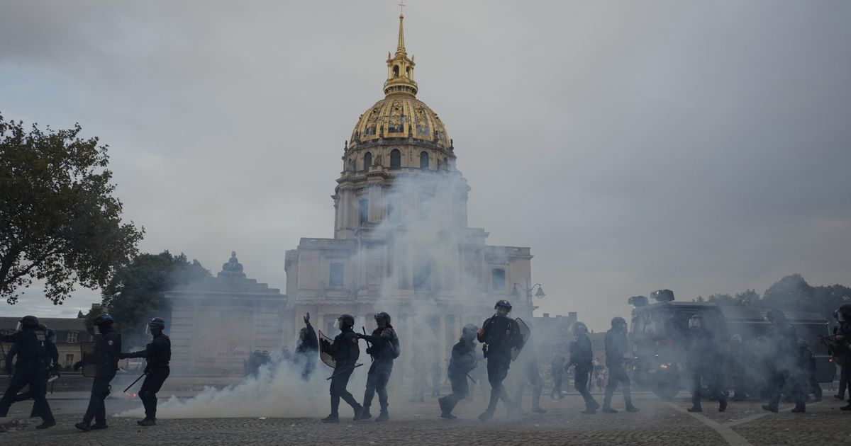 Policing of France’s school protests clouds Macron’s final months and sparks uproar