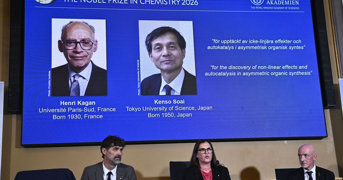 Nobel Prize in chemistry awarded to Kagan and Soai for research solving ‘mirror image’ mystery
